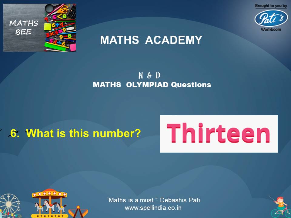 Maths Olympiad exams ... Practice Sample Questions